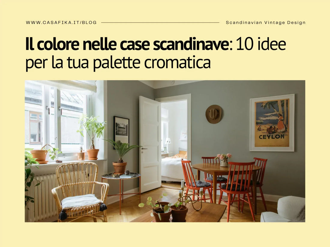 Il colore nelle case scandinave: 10 idee per la tua palette cromatica