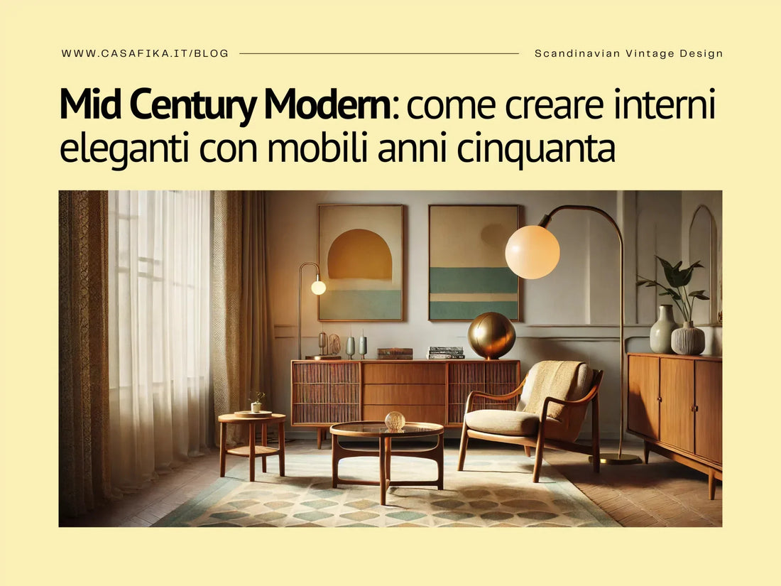 Mid Century Modern: come creare interni eleganti con mobili anni cinquanta