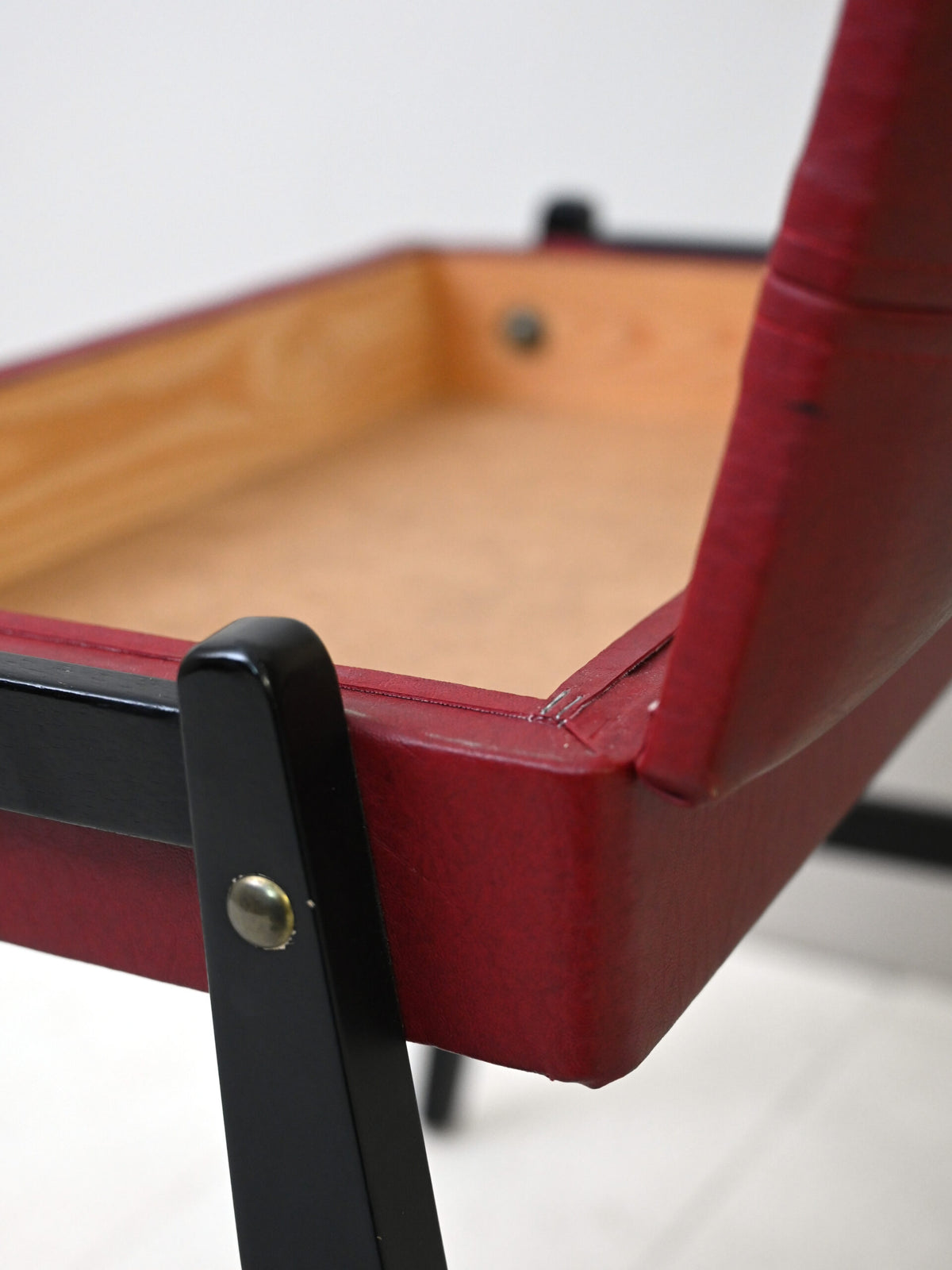 Pouf con contenitore vintage