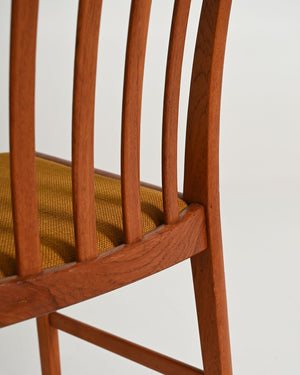 Set di 4 sedie in teak, Scandinavia, anni '60