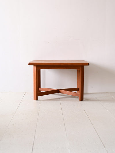 Tavolino quadrato in teak prodotto in Danimarca