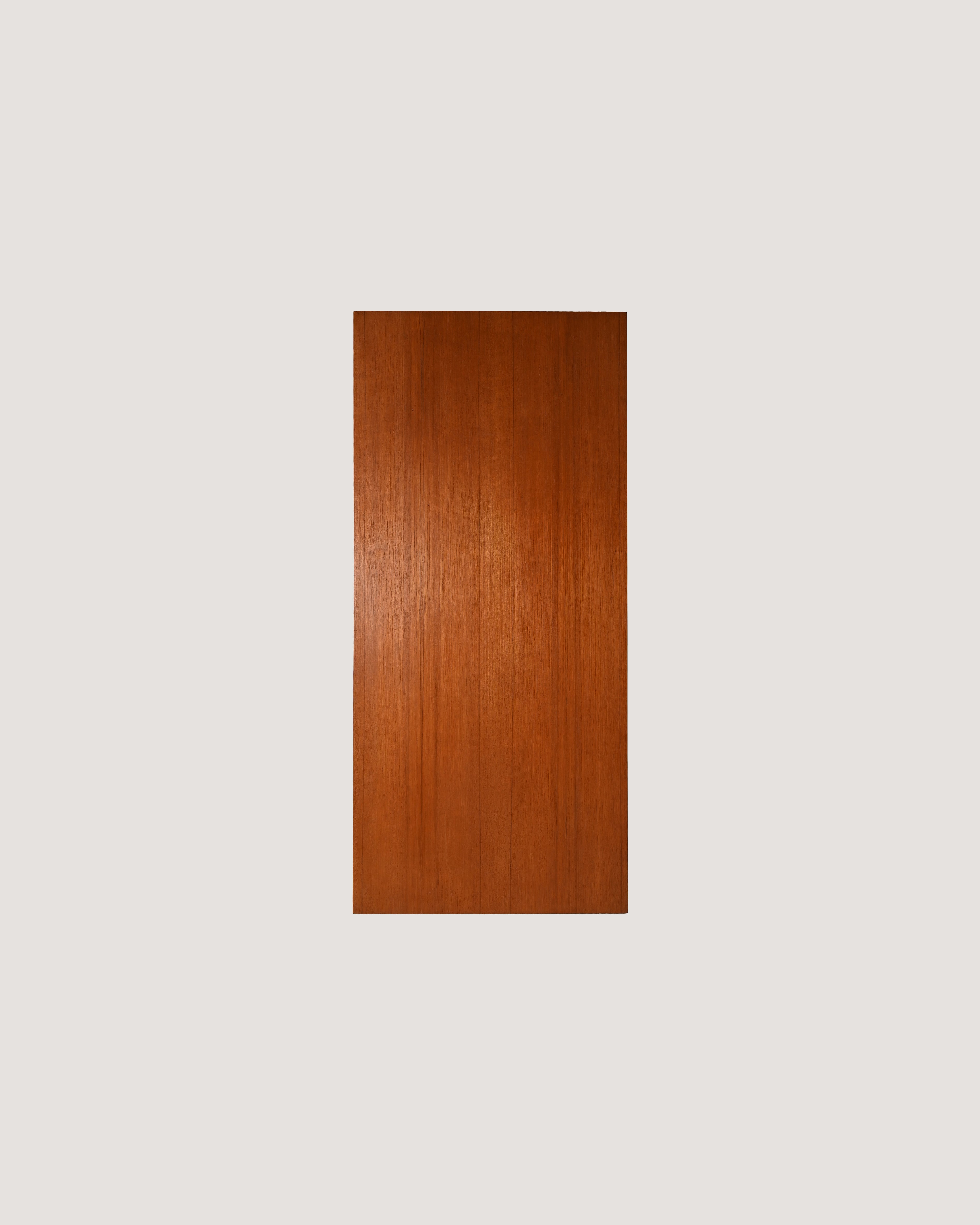 Scrivania scandinava in teak con sei cassetti, anni '60