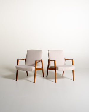 Poltrone scandinave in teak, anni '50/'60