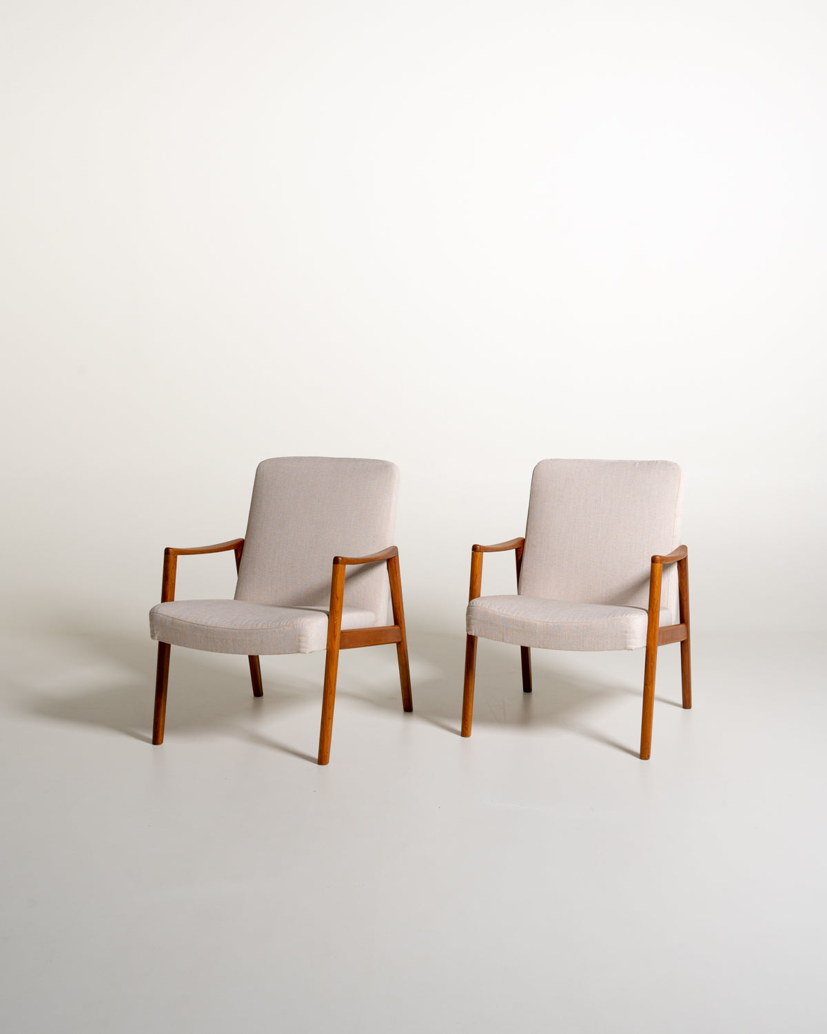 Poltrone scandinave in teak, anni '50/'60