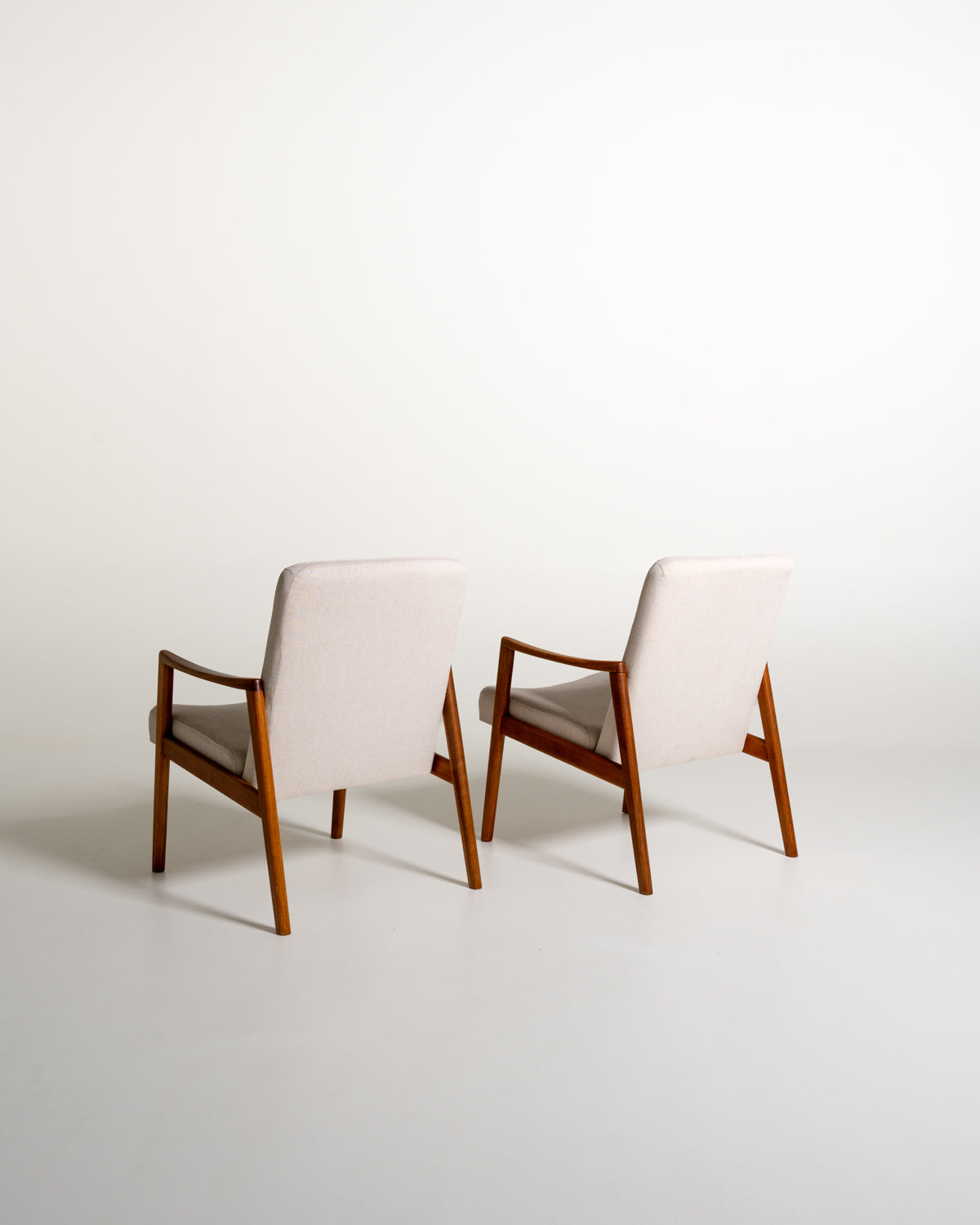 Poltrone scandinave in teak, anni '50/'60