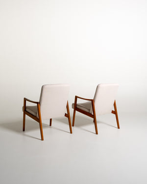 Poltrone scandinave in teak, anni '50/'60