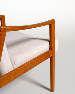 Poltrone scandinave in teak, anni '50/'60