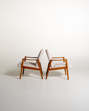 Poltrone scandinave in teak, anni '50/'60