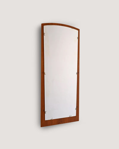 Specchio scandinavo vintage in teak anni ’60
