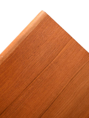 Sideboard scandinavo teak con dettagli neri 6