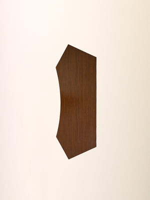 Comodino da parete scandinavo in mogano con pomelli in bachelite 7