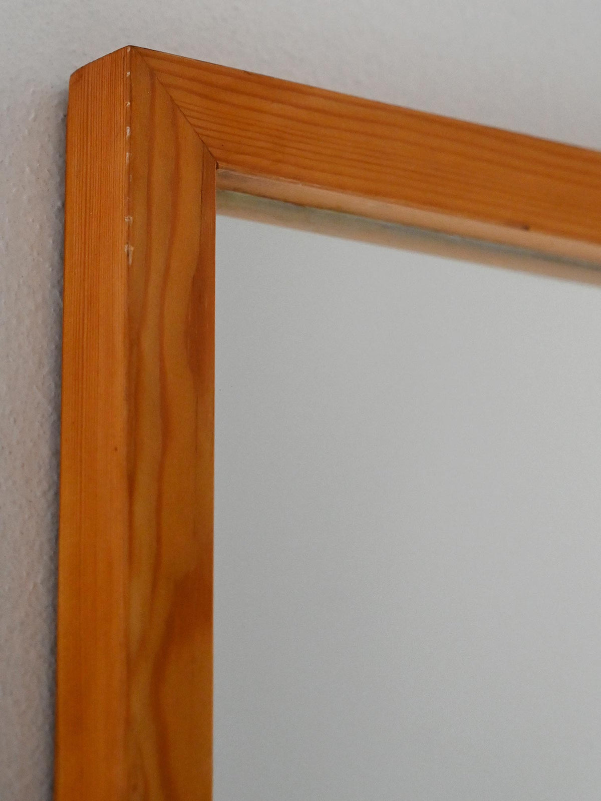 Specchio scandinavo minimalista anni ’60 in rovere