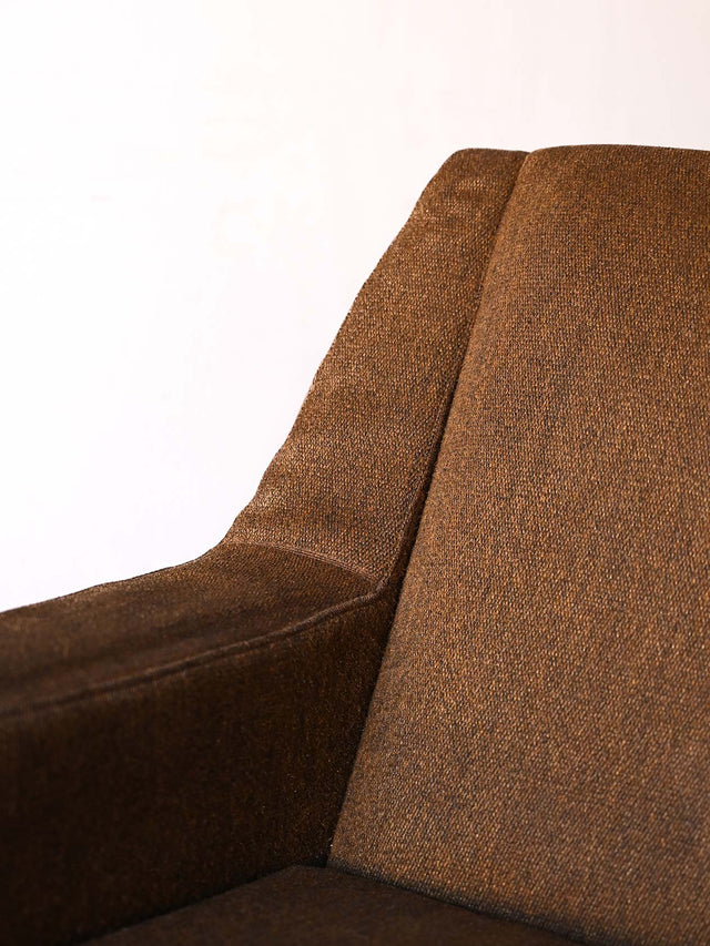 Poltrona vintage scandinava con tessuto originale