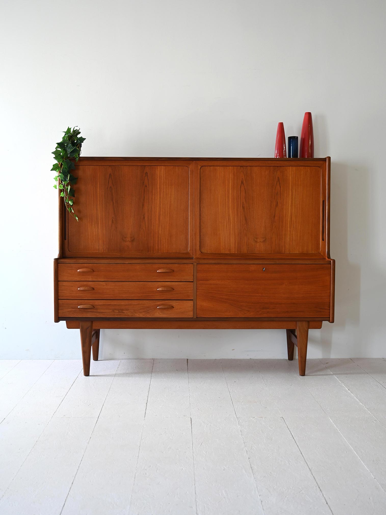Sideboard scandinavo in teak anni '60