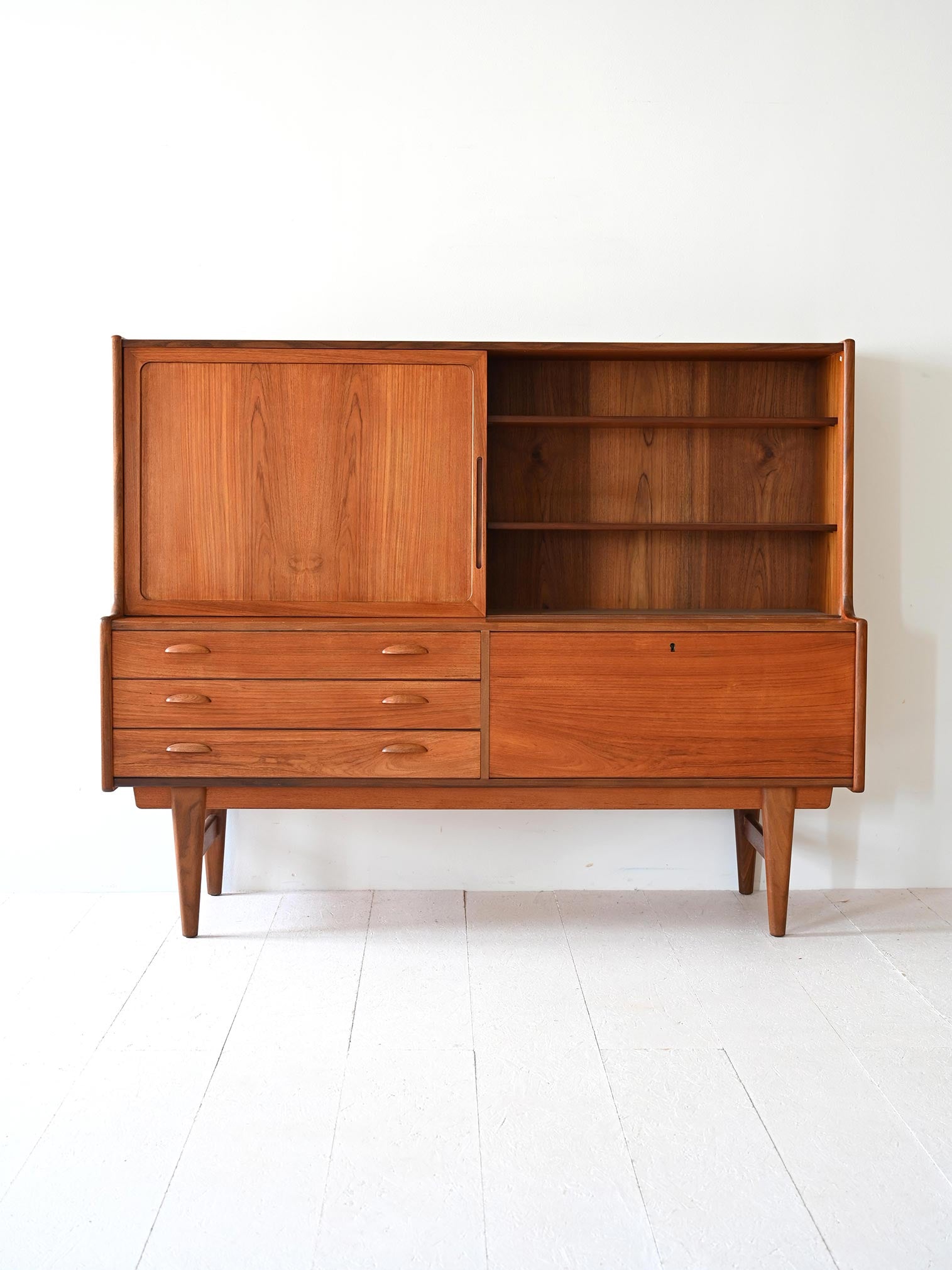Sideboard scandinavo in teak anni '60 3