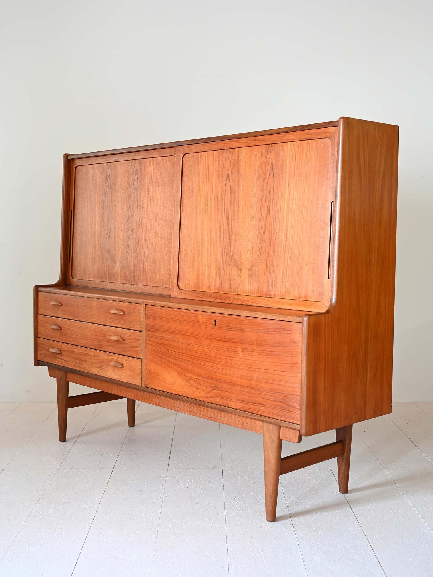 Sideboard scandinavo in teak anni '60 5