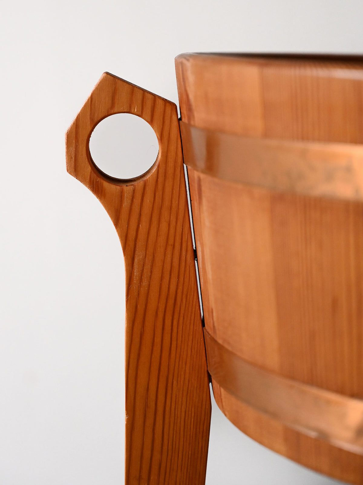 Portafiori scandinavo vintage in teak anni ’60