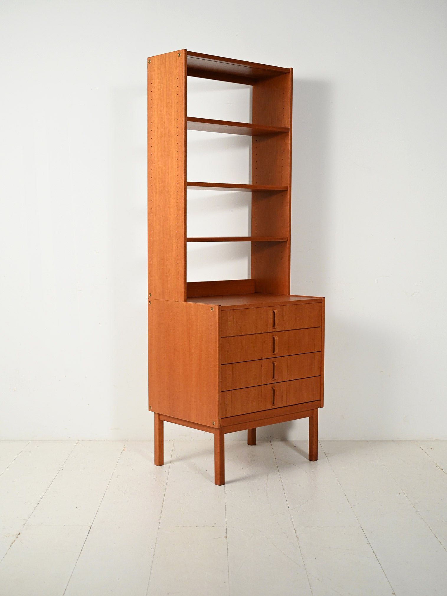 Libreria scandinava in teak di Bertil Fridhagen per Bodafors, anni ’60 2