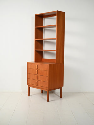 Libreria scandinava in teak di Bertil Fridhagen per Bodafors, anni ’60 3