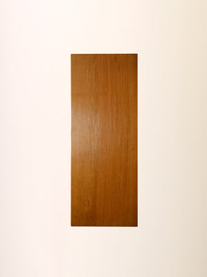 Cabinet scandinavo in rovere con ante in rattan 11