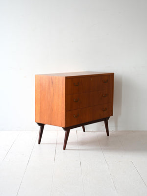 Cassettiera scandinava in teak 2