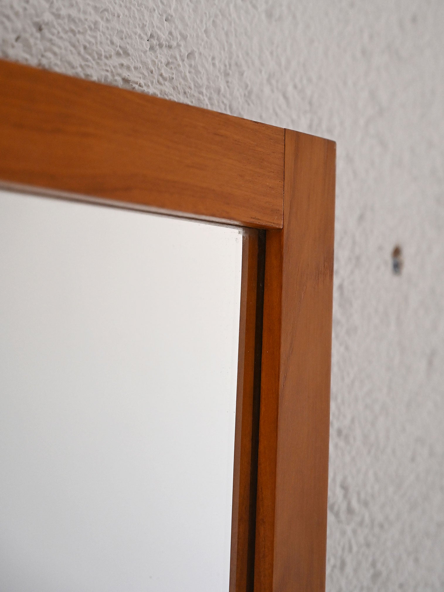 Specchio danese in teak anni '60 – Cornice in legno vintage 1