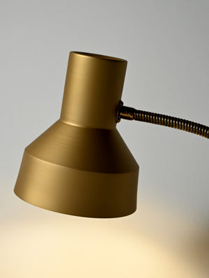 Lampada da terra scandinava in ottone e metallo cromato, anni 60/70 7