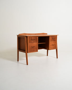 Scrivania scandinava in teak, anni '50