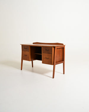 Scrivania scandinava in teak, anni '50