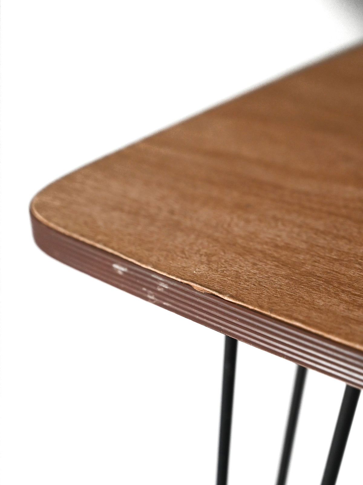 Tavolino vintage anni ’50 in formica e metallo