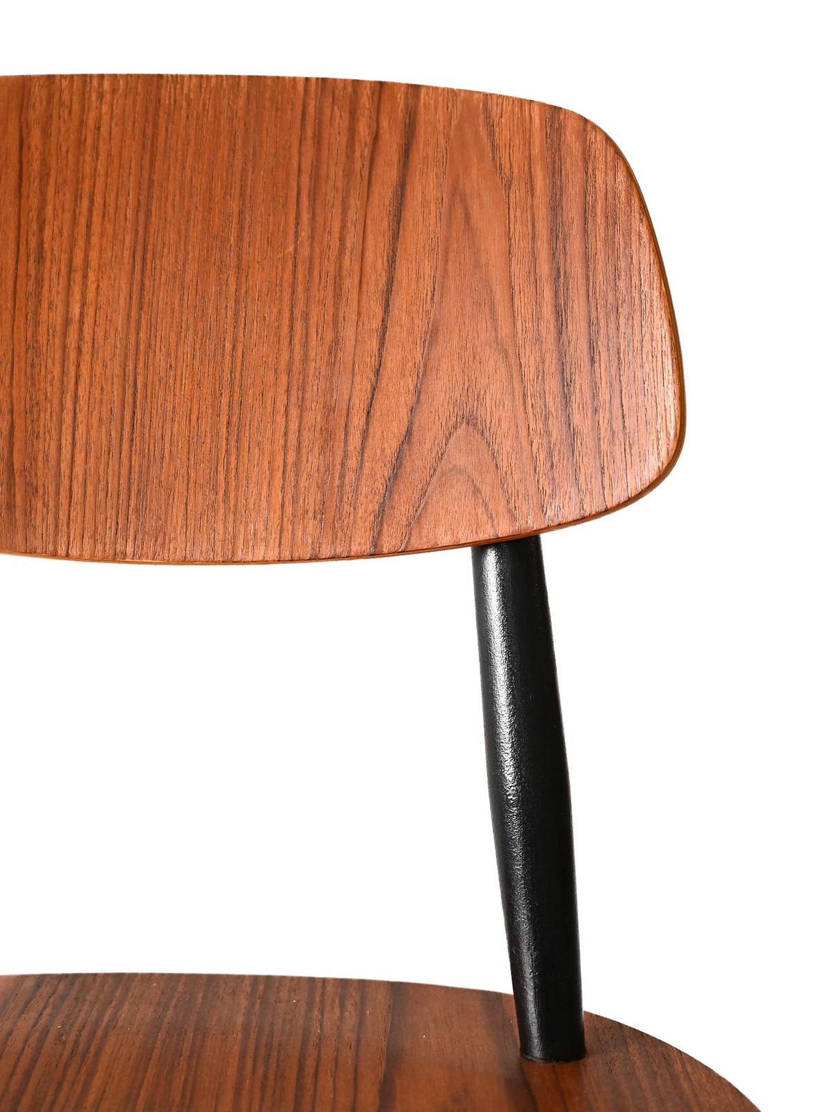 Sedia scandinava vintage con struttura nera