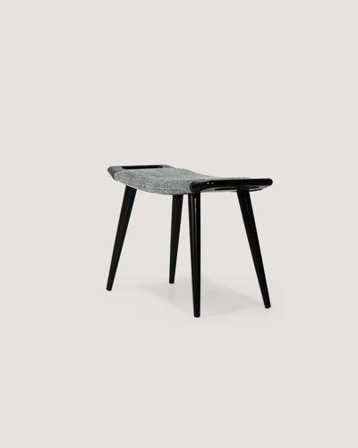 Sgabello scandinavo anni ’60 laccato nero