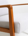 Coppia di poltrone scandinave in rovere, anni ’60
