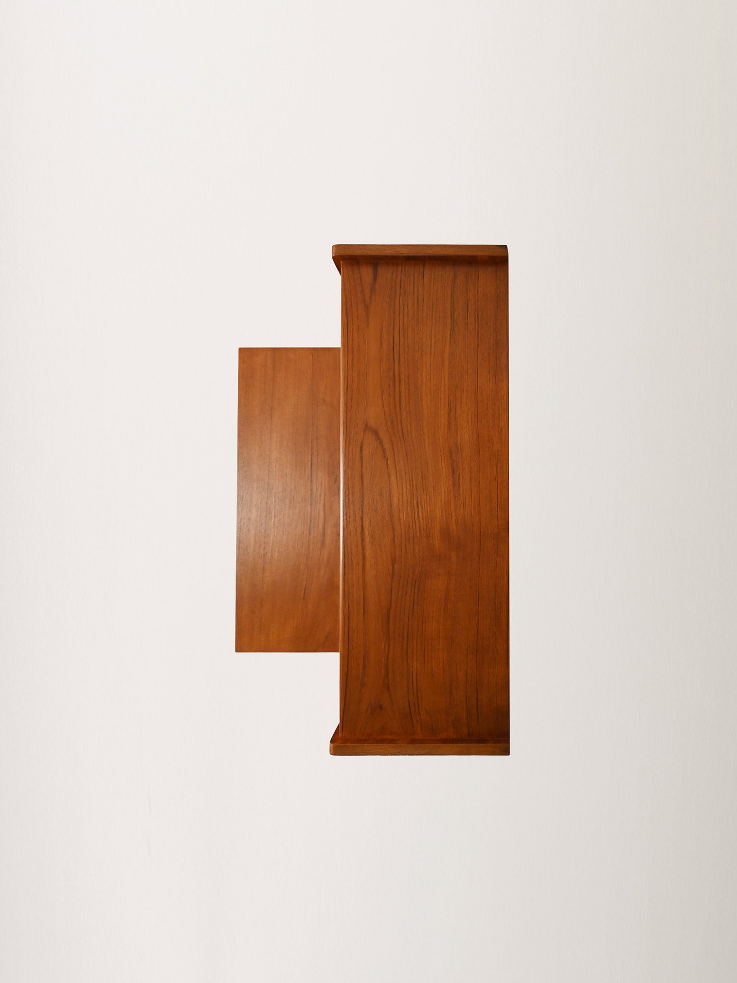 Secretaire scandinavo con specchio nascosto, anni ’60 8