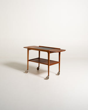 Carrello "Thea" di Yngve Ekström in rovere e teak, anni 60