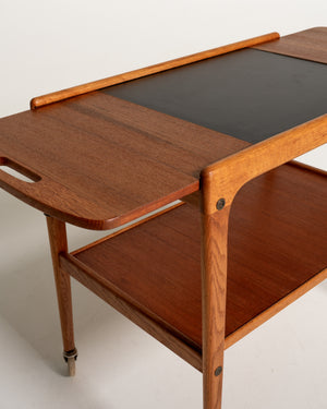 Carrello "Thea" di Yngve Ekström in rovere e teak, anni 60
