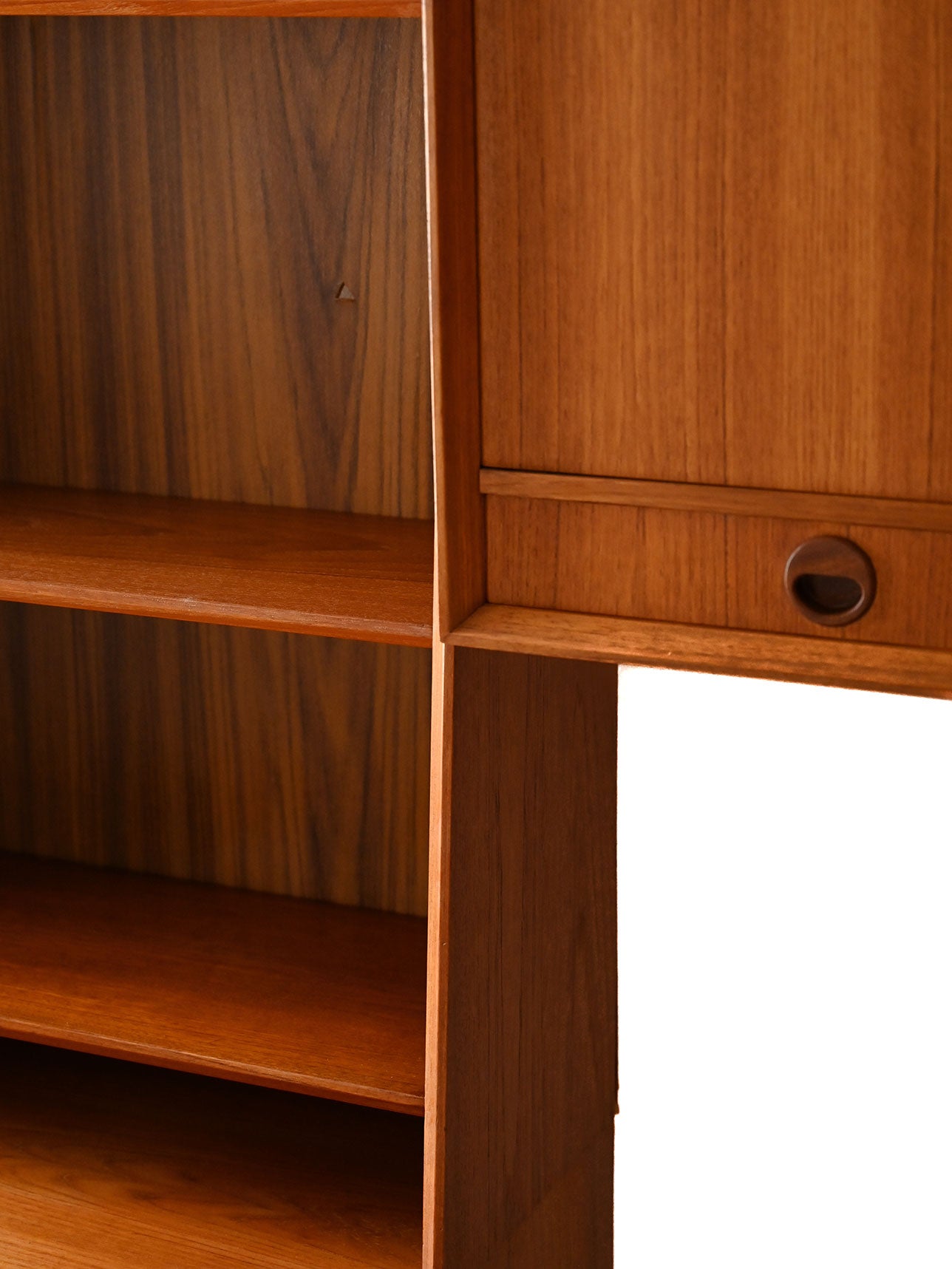 Sistema modulare scandinavo anni 60 in teak