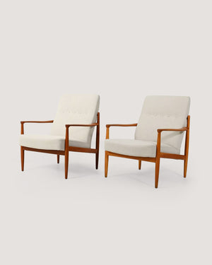 Coppia poltrone scandinave teak anni ’50–’60