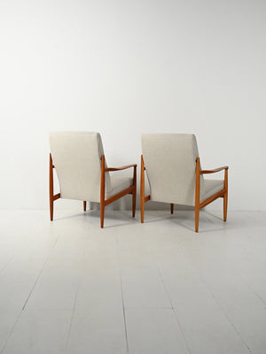 Coppia poltrone scandinave teak anni ’50–’60 4