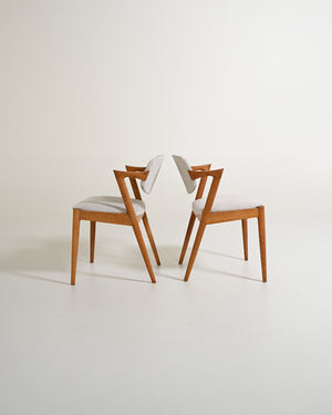 Set di 4 sedie modello “42” di Kai Kristiansen per Schou Andersen Møbelfabrik, Danimarca, anni '60