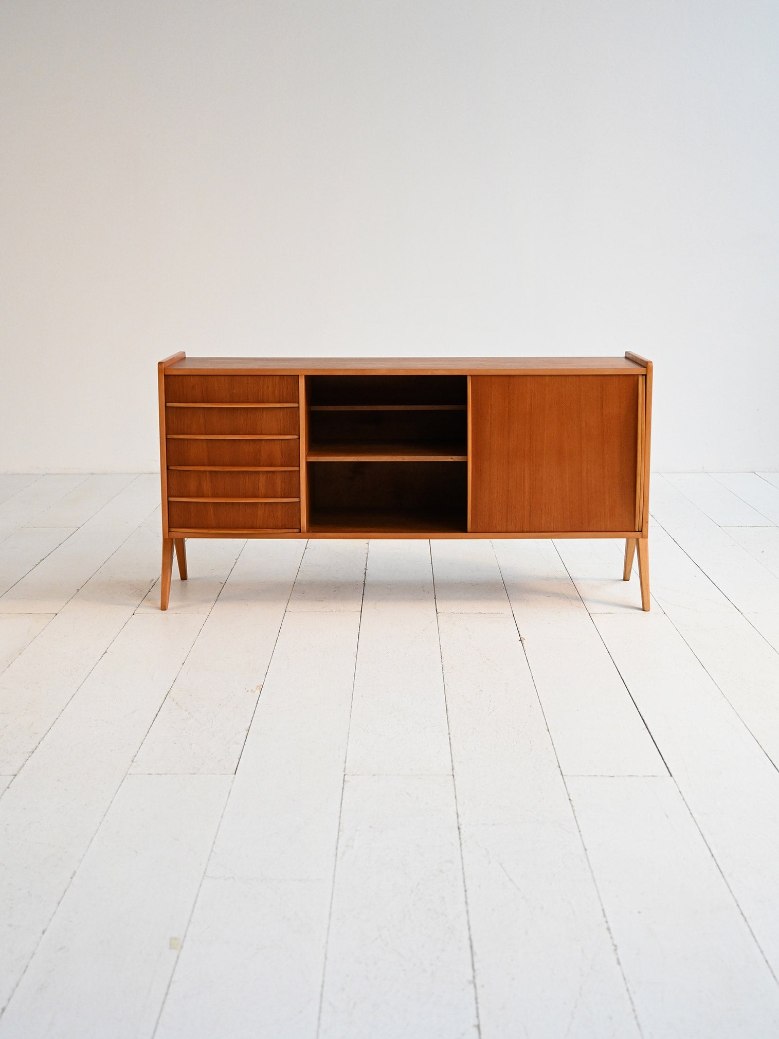 Sideboard scandinavo in teak, Svezia, anni ’60 1