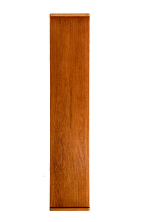 Sideboard scandinavo in teak con anta in vetro, anni '50-'60