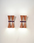 Coppia di appliques in rame modello “S-2021” di Hans-Agne Jakobsson, anni '60