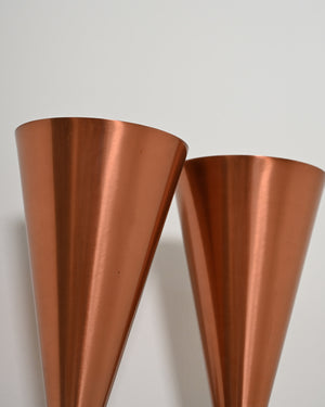 Coppia di appliques in rame modello “S-2021” di Hans-Agne Jakobsson, anni '60