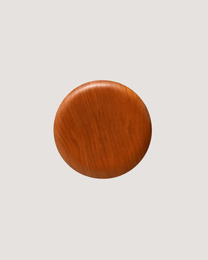 Sgabello scandinavo con seduta rotonda, anni '50/'60
