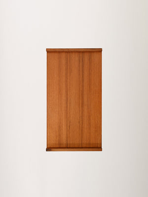 Comodino scandinavo in teak con due cassetti, anni Sessanta 9