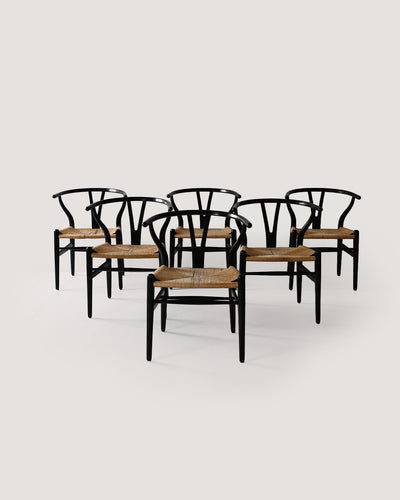 Set di 6 sedie CH24 di Hans Wegner