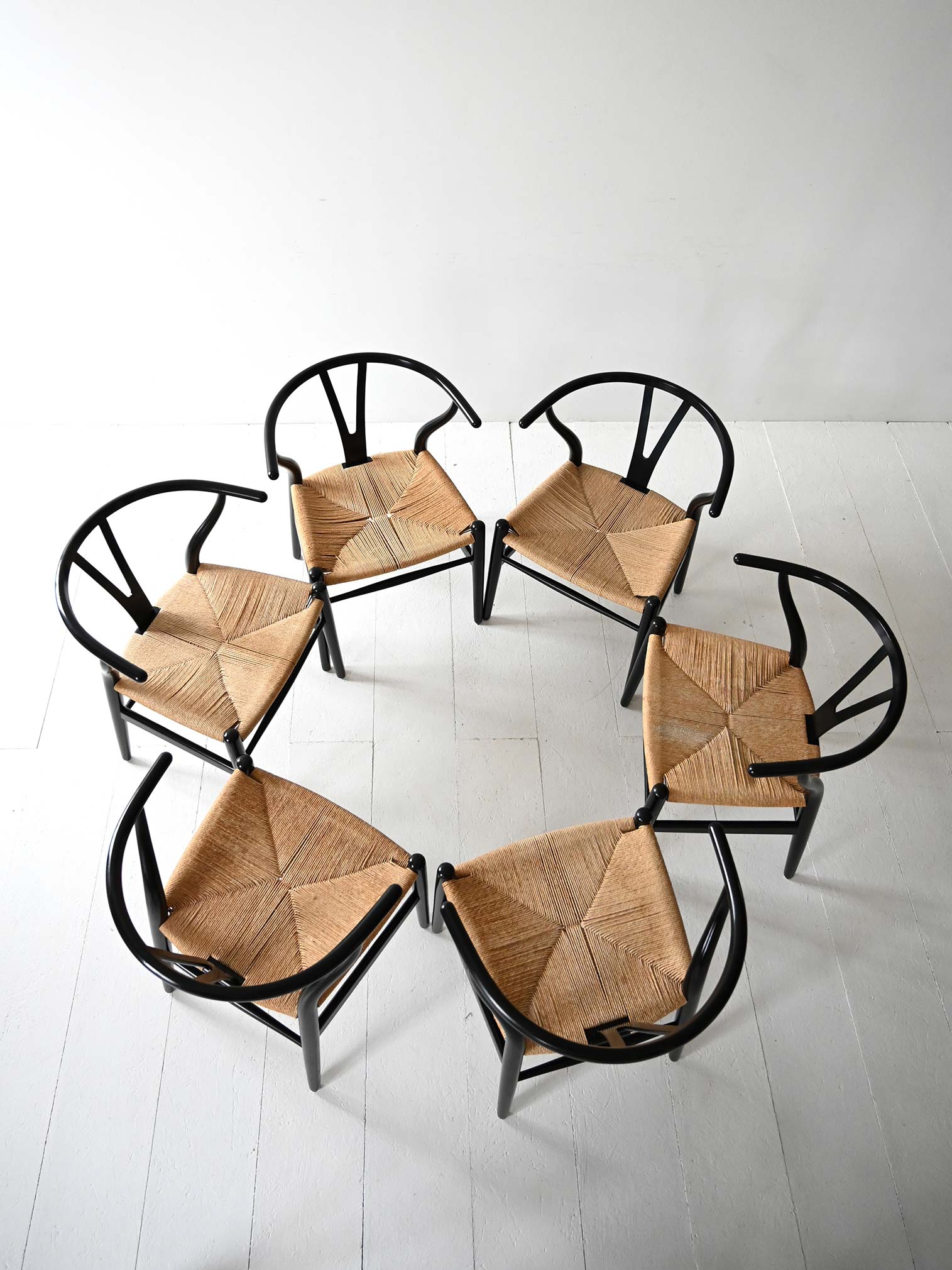Set di 6 sedie CH24 di Hans Wegner 1