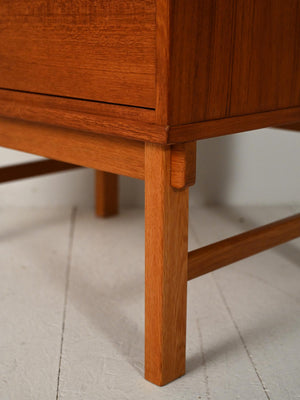 Cassettiera scandinava in teak con sei cassetti, anni ’60 6