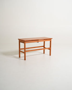 Tavolino scandinavo con cassetto, anni '60